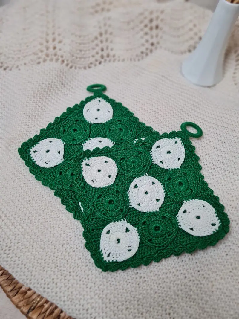 Pottaleppar - Hekklað